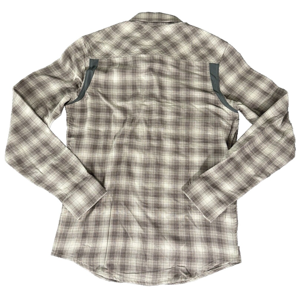 Under Armour Flannel Shirt Mens Small‎  Snap Flex Fitted - Picture 3 of 12